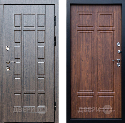 Входная металлическая Дверь Престиж TERMO с терморазрывом Престиж Премиум Орех темный в Пушкино