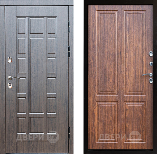 Входная металлическая Дверь Престиж TERMO с терморазрывом Престиж Премиум Орех светлый в Пушкино