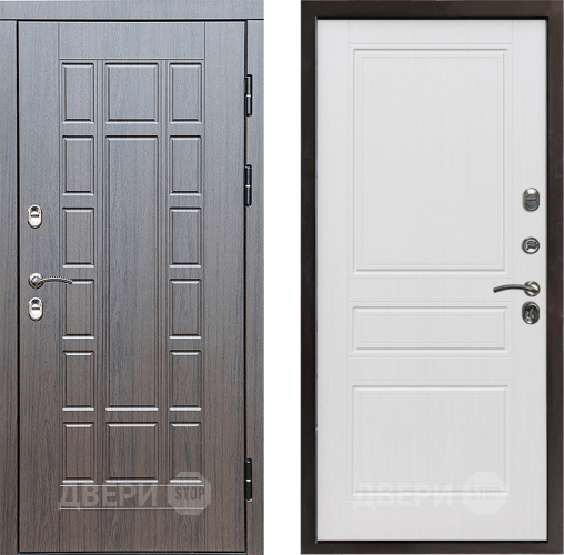 Входная металлическая Дверь Престиж TERMO с терморазрывом Престиж Классика Белое дерево в Пушкино