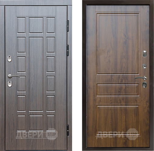 Входная металлическая Дверь Престиж TERMO с терморазрывом Престиж Классика Дуб в Пушкино