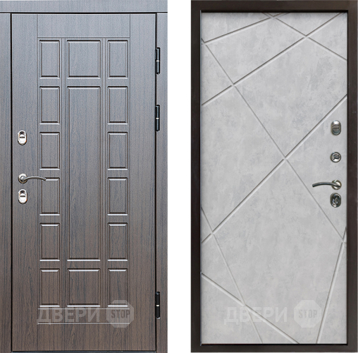 Дверь Престиж TERMO с терморазрывом Престиж Лучи Бетон светлый в Пушкино