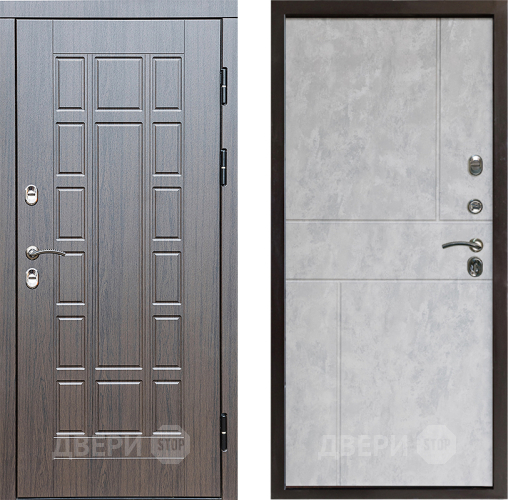Входная металлическая Дверь Престиж TERMO с терморазрывом Престиж Горизонт Бетон светлый в Пушкино