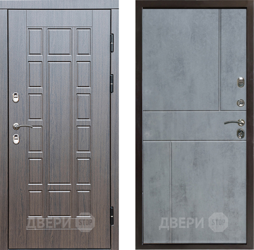 Входная металлическая Дверь Престиж TERMO с терморазрывом Престиж Горизонт Бетон темный в Пушкино
