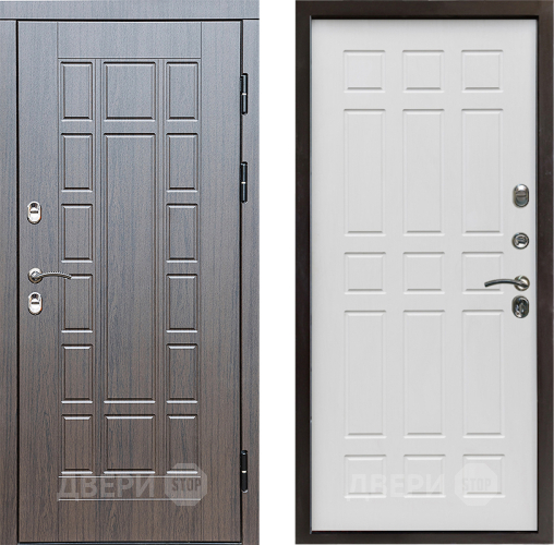Входная металлическая Дверь Престиж TERMO с терморазрывом Престиж Спарта Белое дерево в Пушкино