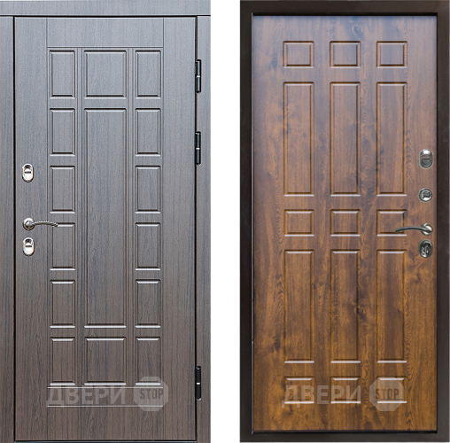 Входная металлическая Дверь Престиж TERMO с терморазрывом Престиж Спарта Дуб в Пушкино