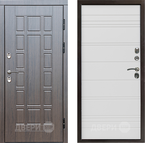 Входная металлическая Дверь Престиж TERMO с терморазрывом Престиж Line Белый в Пушкино