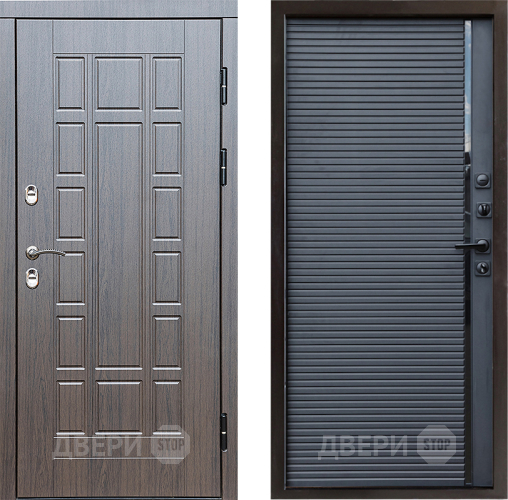 Входная металлическая Дверь Престиж TERMO с терморазрывом Престиж Porte Черный кварц в Пушкино