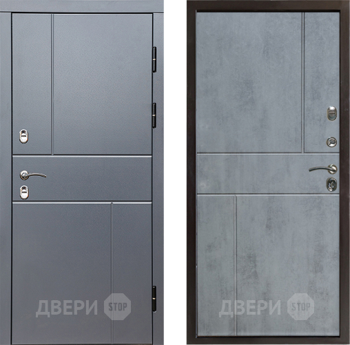 Входная металлическая Дверь Престиж TERMO с терморазрывом Горизонт Грэй Горизонт Бетон темный в Пушкино