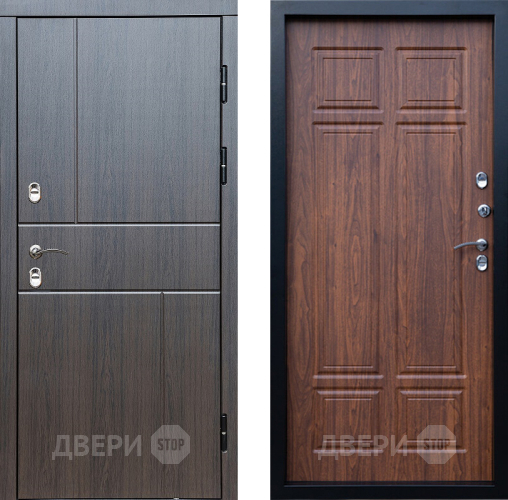 Входная металлическая Дверь Престиж TERMO с терморазрывом Горизонт Венге Премиум Орех темный в Пушкино