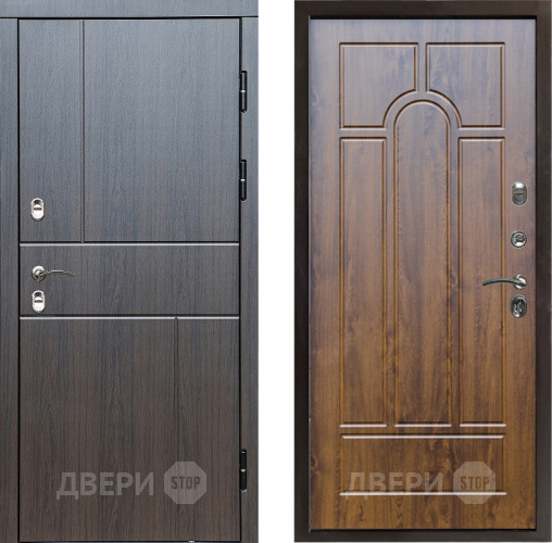 Входная металлическая Дверь Престиж TERMO с терморазрывом Горизонт Венге Арка Дуб в Пушкино