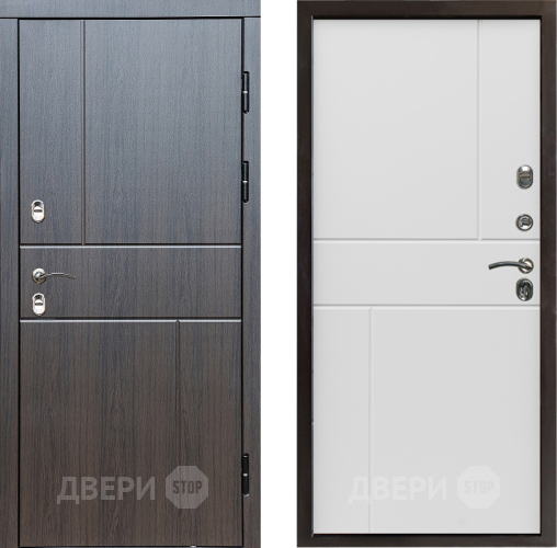 Входная металлическая Дверь Престиж TERMO с терморазрывом Горизонт Венге Горизонт Бетон белый в Пушкино