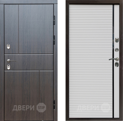 Входная металлическая Дверь Престиж TERMO с терморазрывом Горизонт Венге Porte Белый в Пушкино