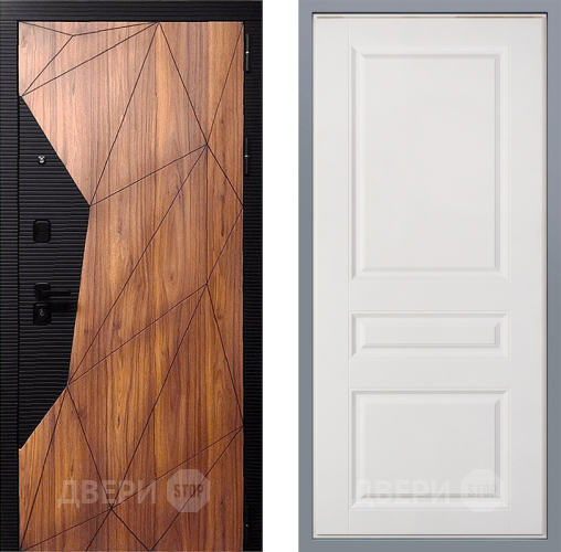 Дверь Заводские двери Морра Стокгольм Белый софт в Пушкино