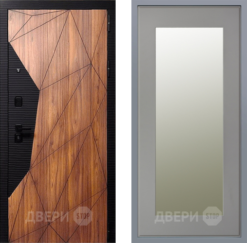 Дверь Заводские двери Морра Зеркало Модерн Грей софт в Пушкино