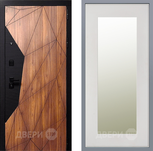 Дверь Заводские двери Морра Зеркало Модерн Белый софт в Пушкино