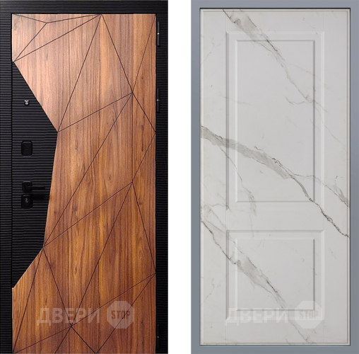 Дверь Заводские двери Морра Доррен Мрамор белый в Пушкино