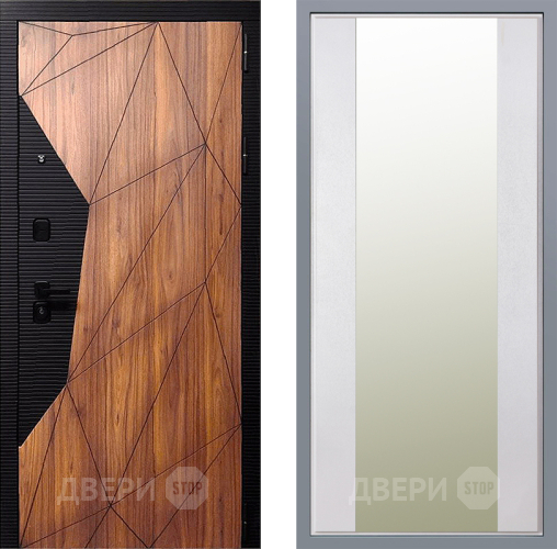 Дверь Заводские двери Морра Зеркало Макси Белый шелк в Пушкино