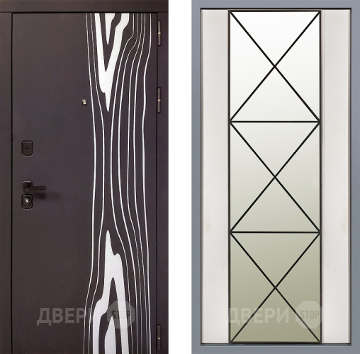 Дверь Заводские двери Леванте Зеркало Перфекто Структурное дерево в Пушкино