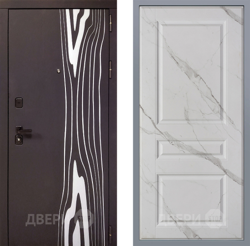 Дверь Заводские двери Леванте Стокгольм Мрамор белый в Пушкино