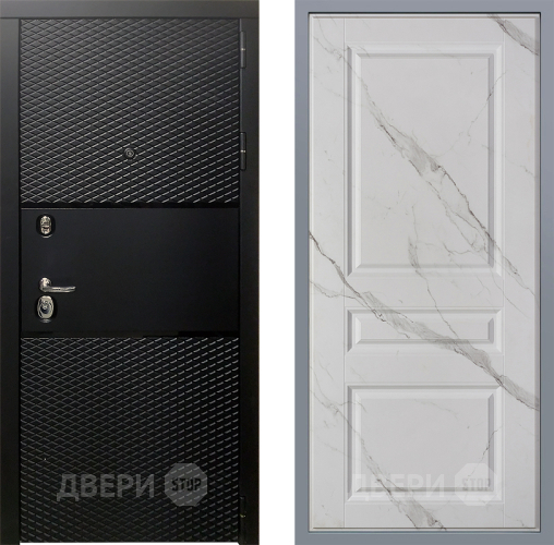 Дверь Заводские двери Тефлон Стокгольм Мрамор белый в Пушкино