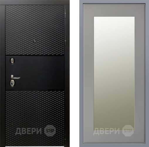 Дверь Заводские двери Тефлон Зеркало Модерн Грей софт в Пушкино