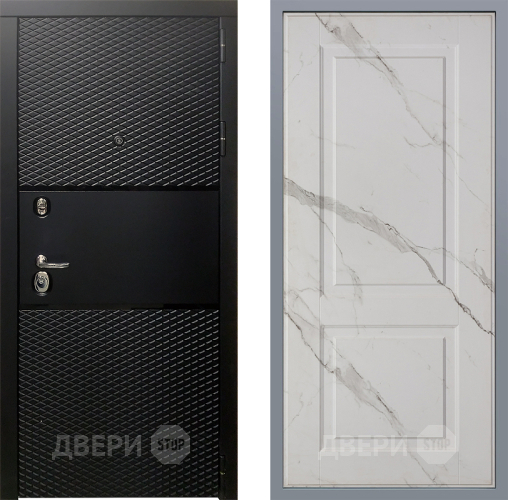 Дверь Заводские двери Тефлон Доррен Мрамор белый в Пушкино