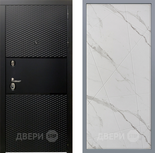 Дверь Заводские двери Тефлон Флитта Мрамор белый в Пушкино