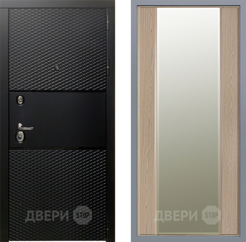 Дверь Заводские двери Тефлон Зеркало Макси Беленый дуб в Пушкино