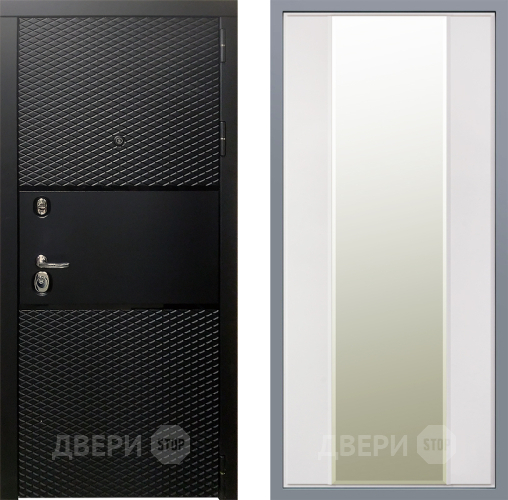 Дверь Заводские двери Тефлон Зеркало Макси Белый матовый в Пушкино