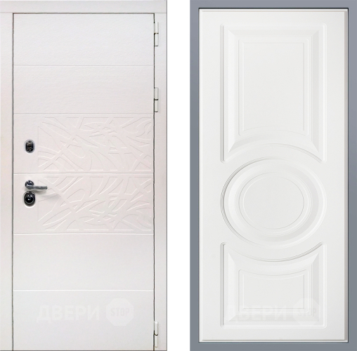 Дверь Заводские двери Дэко Вайт Неаполь Лофт белый в Пушкино