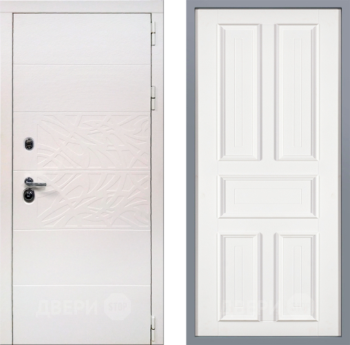 Дверь Заводские двери Дэко Вайт Уругвай Белый софт в Пушкино