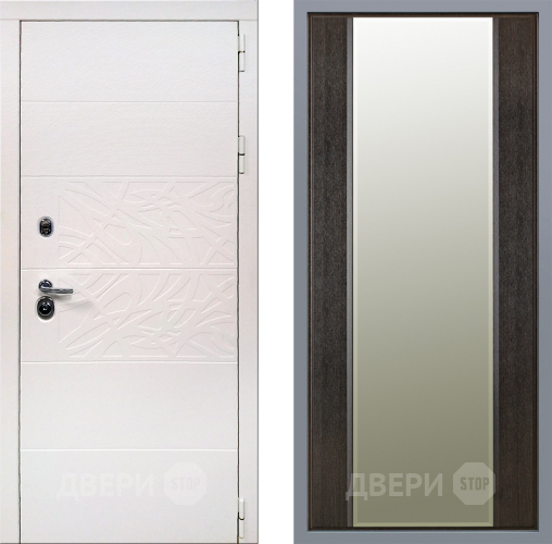 Дверь Заводские двери Дэко Вайт Зеркало Макси Венге в Пушкино