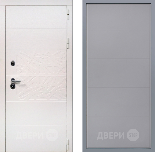 Дверь Заводские двери Дэко Вайт Тривия Грей софт в Пушкино