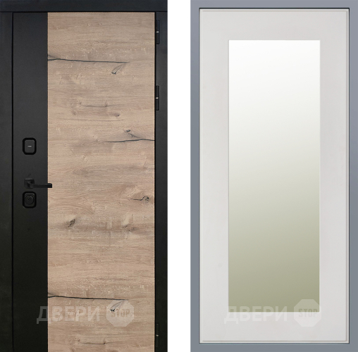 Дверь Заводские двери Ларте Зеркало Модерн Белый софт в Пушкино