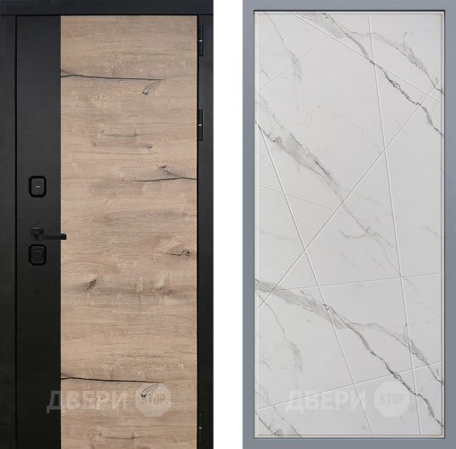 Дверь Заводские двери Ларте Флитта Мрамор белый в Пушкино