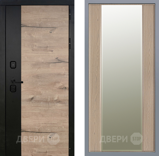 Дверь Заводские двери Ларте Зеркало Макси Беленый дуб в Пушкино