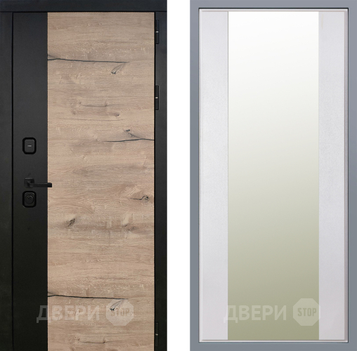 Дверь Заводские двери Ларте Зеркало Макси Белый шелк в Пушкино