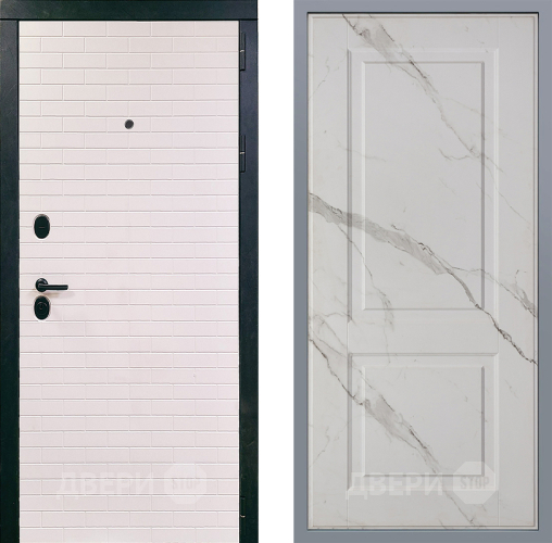 Дверь Заводские двери Сохо Доррен Мрамор белый в Пушкино