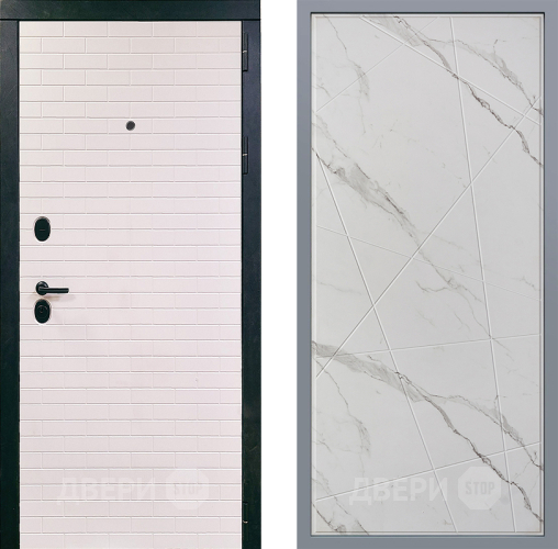 Дверь Заводские двери Сохо Флитта Мрамор белый в Пушкино
