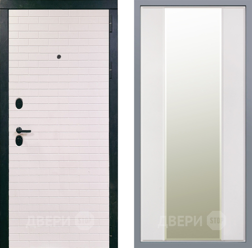 Дверь Заводские двери Сохо Зеркало Макси Белый матовый в Пушкино