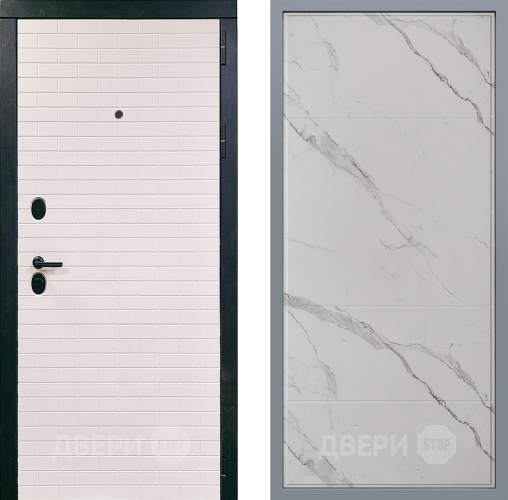 Дверь Заводские двери Сохо Тривия Мрамор белый в Пушкино