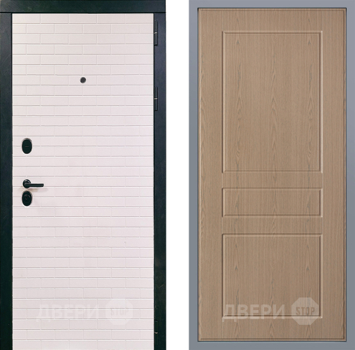 Дверь Заводские двери Сохо К-2 Беленый дуб в Пушкино