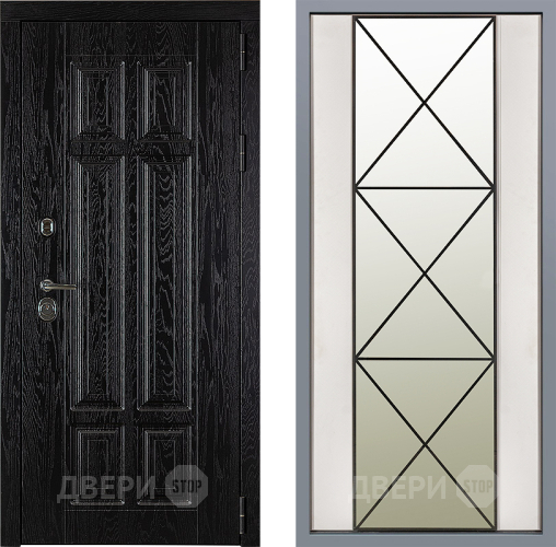 Дверь Заводские двери Мюнхен Зеркало Перфекто Структурное дерево в Пушкино