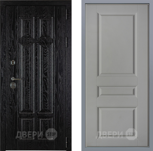 Дверь Заводские двери Мюнхен Стокгольм Грей софт в Пушкино