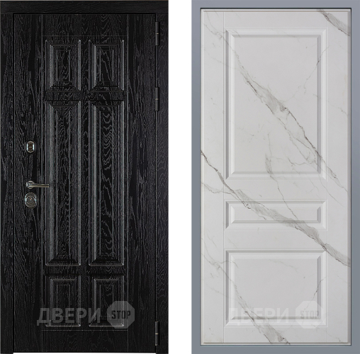 Дверь Заводские двери Мюнхен Стокгольм Мрамор белый в Пушкино