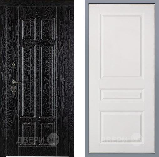 Дверь Заводские двери Мюнхен Стокгольм Белый софт в Пушкино