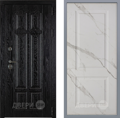 Дверь Заводские двери Мюнхен Доррен Мрамор белый в Пушкино