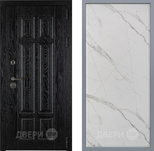 Дверь Заводские двери Мюнхен Флитта Мрамор белый в Пушкино