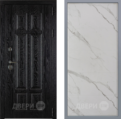 Дверь Заводские двери Мюнхен Тривия Мрамор белый в Пушкино