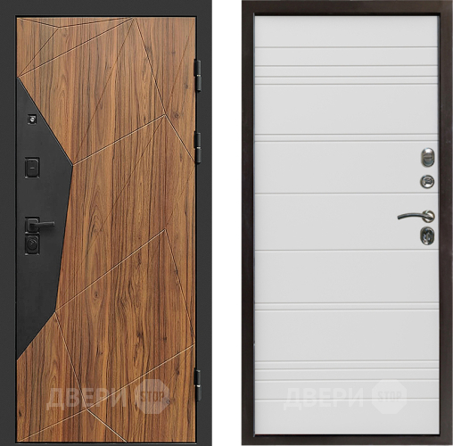 Входная металлическая Дверь Престиж Avangard Line Белый в Пушкино